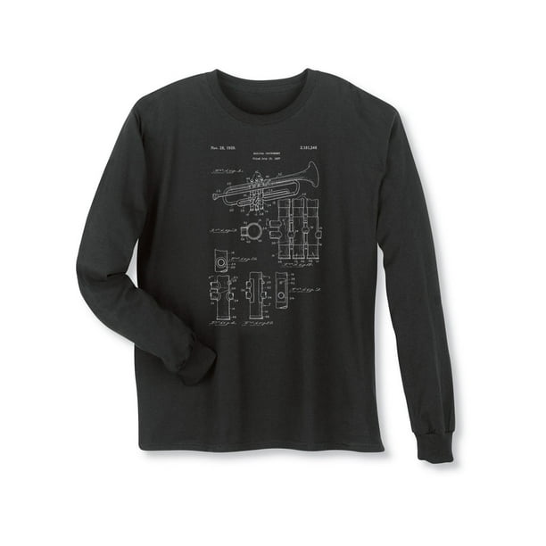 Retro Trumpet Long Sleeve T-Shirt Unisex Shirts Gifts for Canvas Art Vintage Retro Trumpet Long Sleeve T-Shirt Unisex Shirts Gifts for Canvas Art Vintage